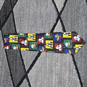 VINTAGE Disney Mickey Mouse Donald Duck Pluto Dress Tie